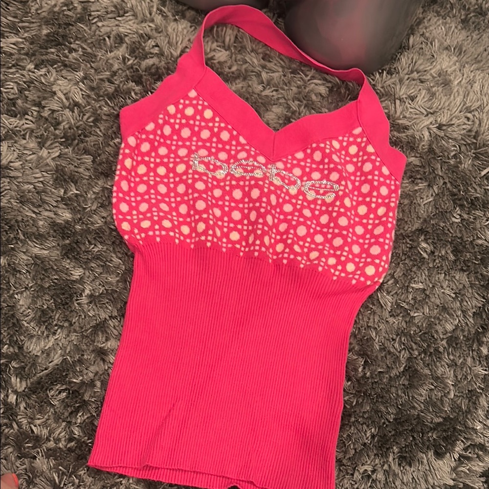 Stylish Pink Bebe Women's Top